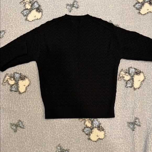Aritzia Black Crew Neck Sweater - Picture 5 of 5